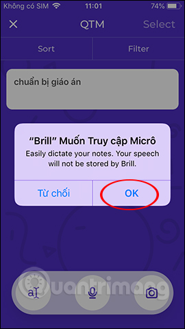 How to use Brill to create notes via voice on iPhone Picture 8