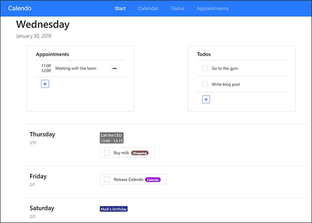 How to use Calendo to create an appointment on Windows 10 Picture 4