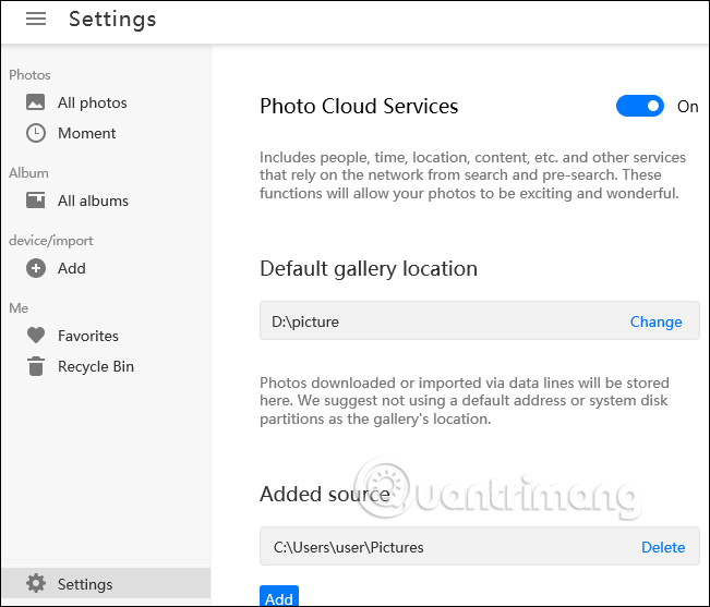 How to use Camera360 Photos to manage photos on Windows 10 Picture 10