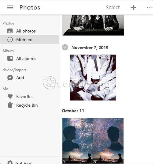 How to use Camera360 Photos to manage photos on Windows 10 Picture 3