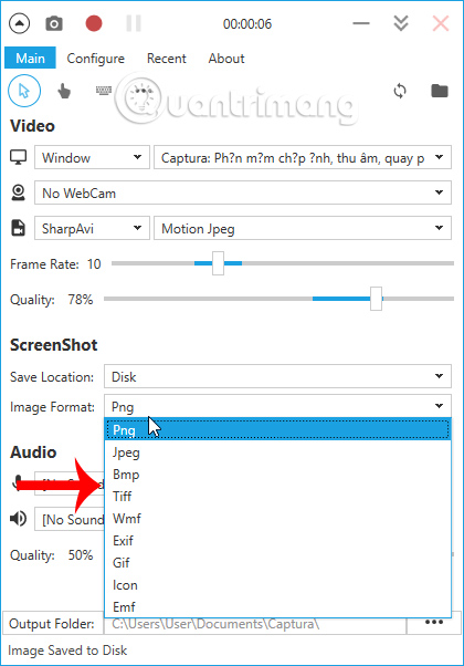 How to use Captura to take photos, record, film screen of Windows 10 Picture 11