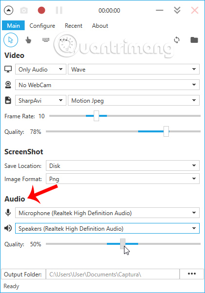 How to use Captura to take photos, record, film screen of Windows 10 Picture 14