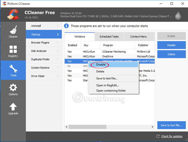 How to use CCleaner software to clean up computer trash effectively Picture 7