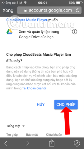 How to use CloudBeats to listen to music on Android and iOS Google Drive Picture 3