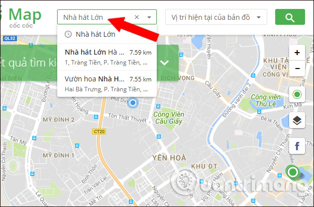 How to use Coc Coc Map on your computer Picture 8