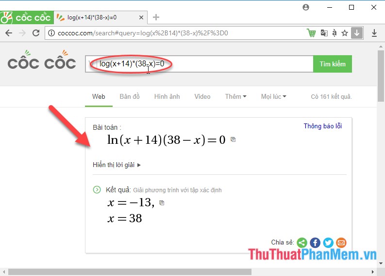 How to use Coc Coc to solve math problems online Picture 18