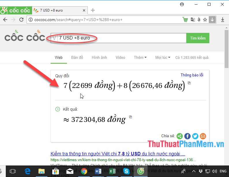 How to use Coc Coc to solve math problems online Picture 22