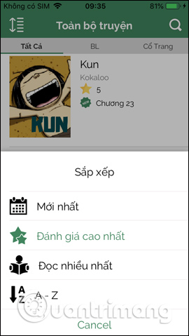 How to use Comi to read comics on the phone Picture 15