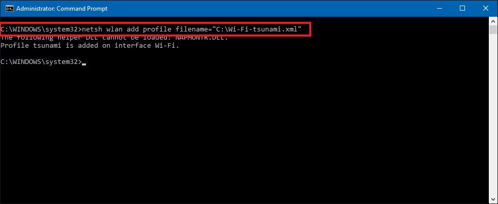 How to use Command Prompt to manage wireless networks on Windows 10? Picture 10