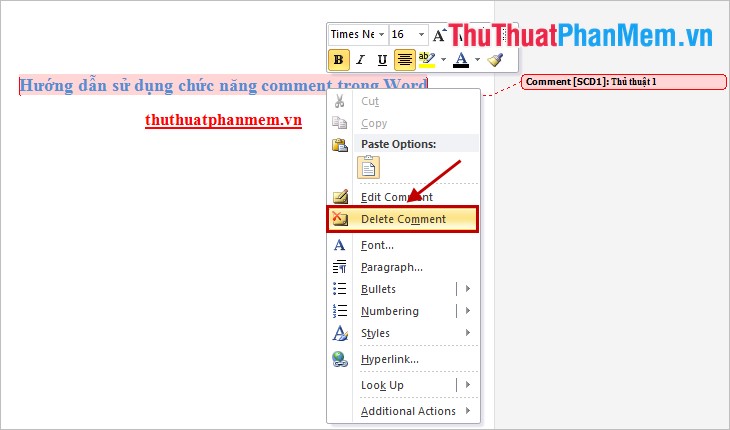How to use comments, notes (comments) in Word Picture 6