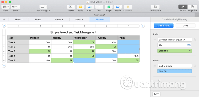 How to use conditional formatting in Numbers on Mac Picture 10