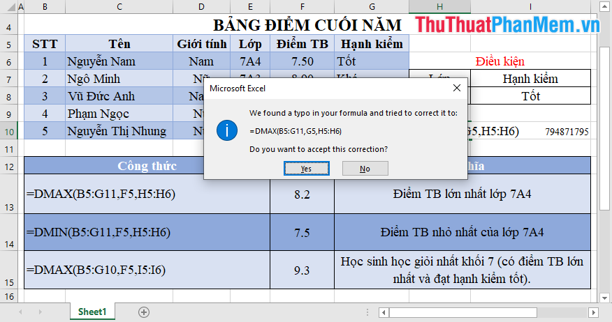 How to use conditional statistical functions in Excel Picture 8