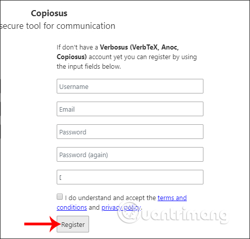 How to use Copiosus P2P chat security on Windows 10 Picture 2