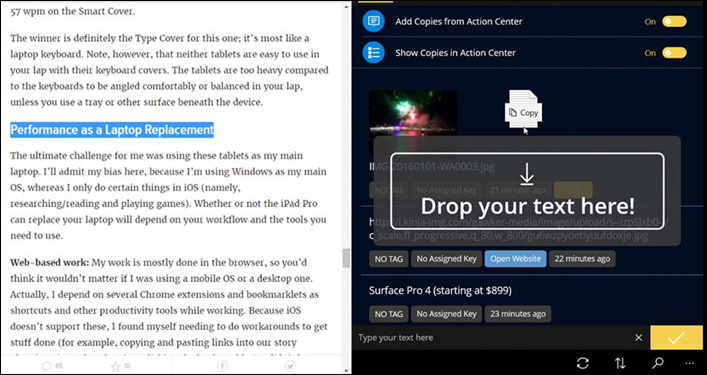 How to use Copy Space to manage Windows 10 clipboard content Picture 2