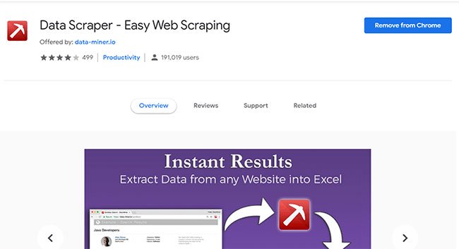 How to use Data Miner to extract data from websites Picture 1