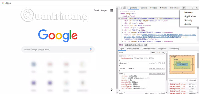 How to use developer tools on web browsers Picture 3
