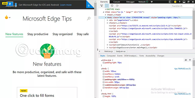 How to use developer tools on web browsers Picture 9