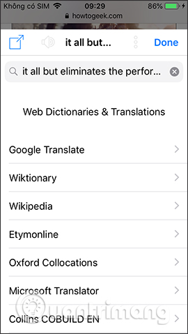 How to use Dict Box to translate and look up words on iPhone Picture 6