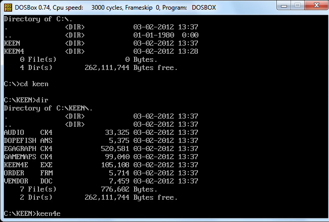 how to automatically open windows in dosbox