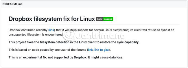 How to use Dropbox in a Linux file system is not Ext4 Picture 2