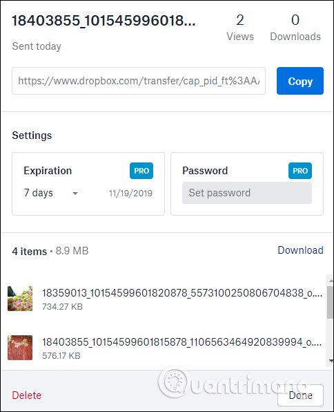 How to use Dropbox Transfer to send files online Picture 11