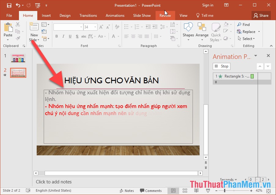 How to use effects in PowerPoint Picture 12