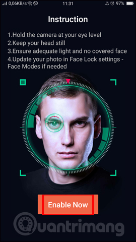 How to use Face ID feature on Android Picture 8