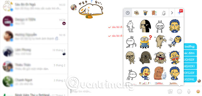 How to use Facebook Messenger Web version Picture 2