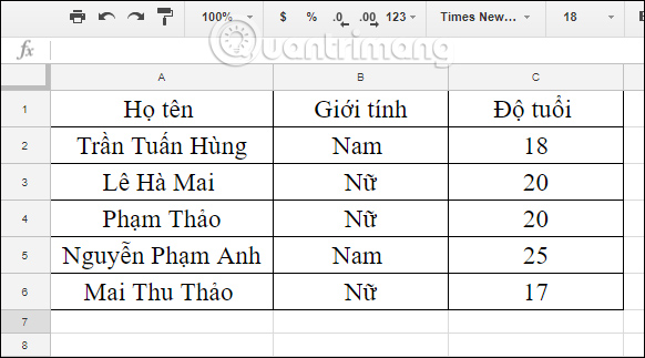 How to use Filter function on Google Sheets Picture 1