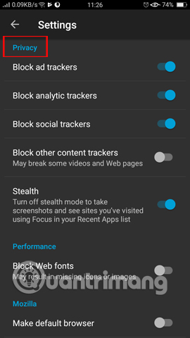 How to use Firefox Focus: Private Browser Picture 12