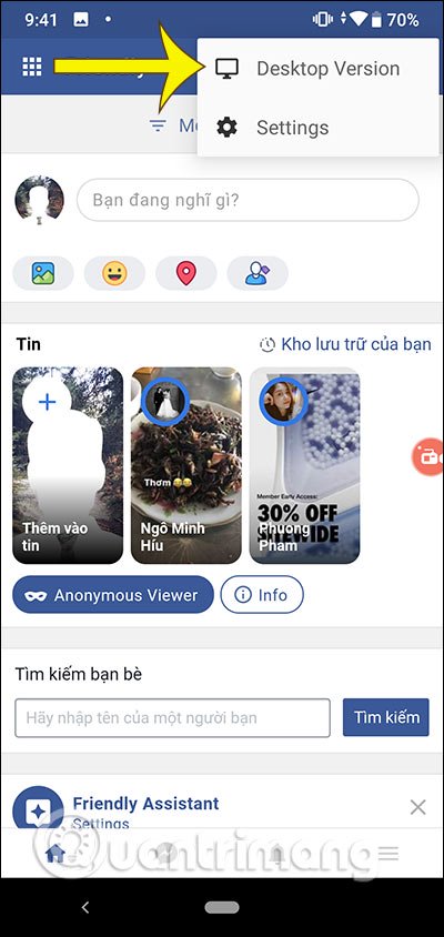 How to use Friendly for Facebook to merge Facebook with Messenger Picture 5