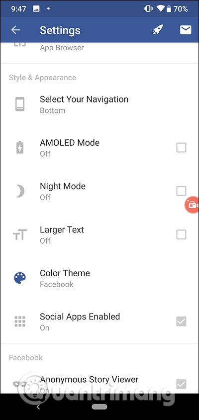 How to use Friendly for Facebook to merge Facebook with Messenger Picture 9