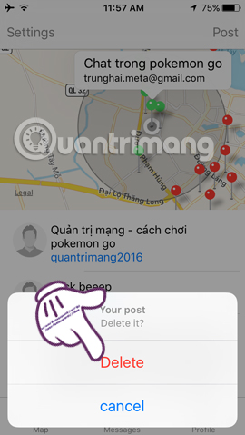 How to use GoChat application in Pokémon GO Picture 9