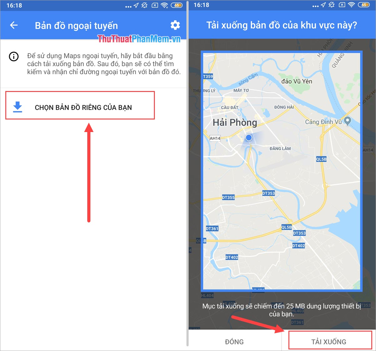 How to use Google Map when offline Picture 6