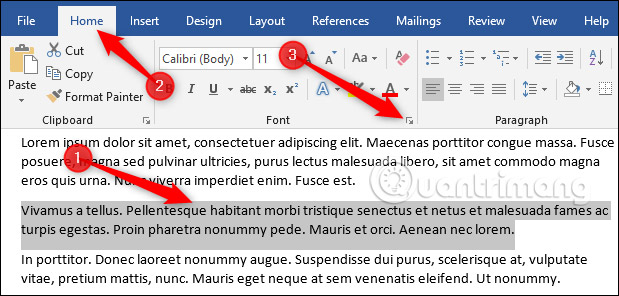 How to use Hidden Text in a Word document Picture 2