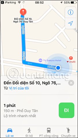How to use iParking to find parking spots on the phone Picture 16