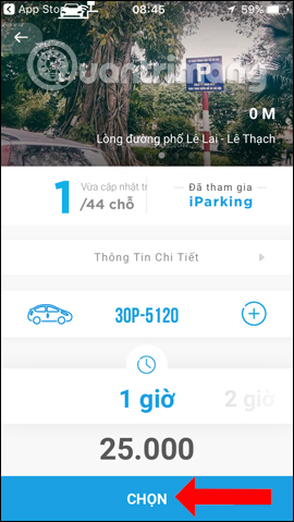 How to use iParking to find parking spots on the phone Picture 20