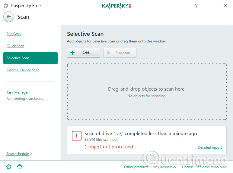 How to use Kaspersky Free antivirus software Picture 17