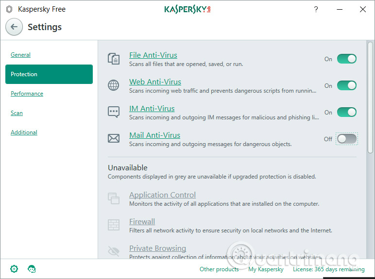 How to use Kaspersky Free antivirus software Picture 18