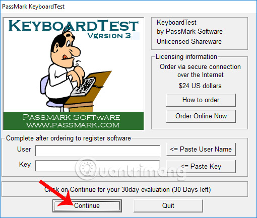 PassMark KeyboardTest FAQ