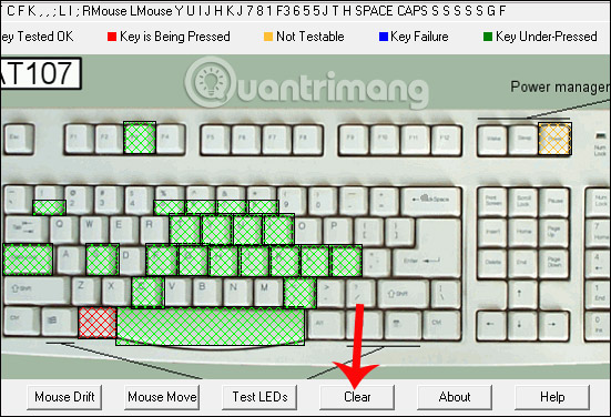 How to use KeyboardTest to check the computer keyboard Picture 9