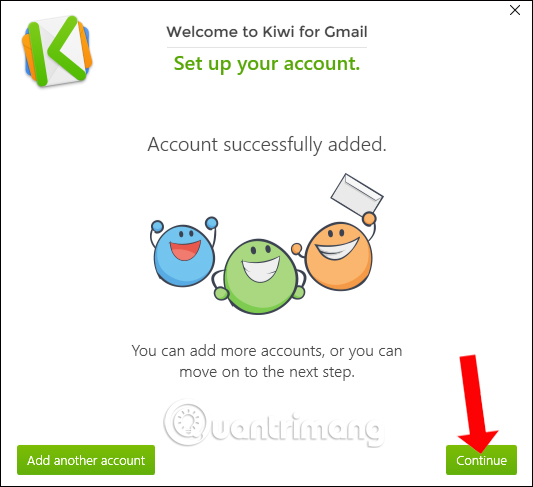 How to use Kiwi to access Gmail directly on Windows 10 Picture 8