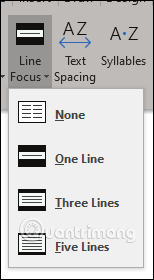 How to use Learning tools in Microsoft Word Picture 5