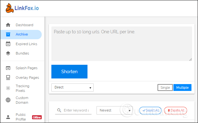 How to use Link Fox to shorten the website link Picture 18