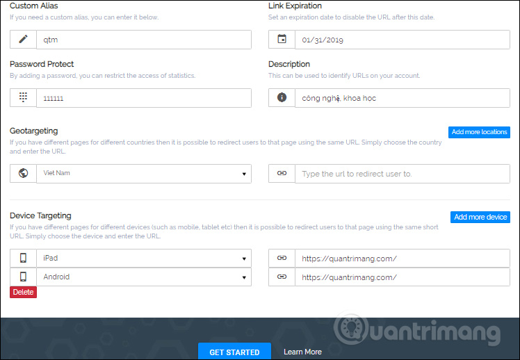 How to use Link Fox to shorten the website link Picture 3
