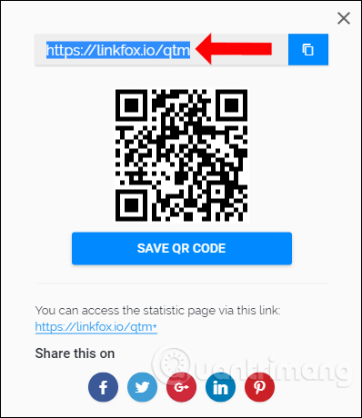 How to use Link Fox to shorten the website link Picture 4
