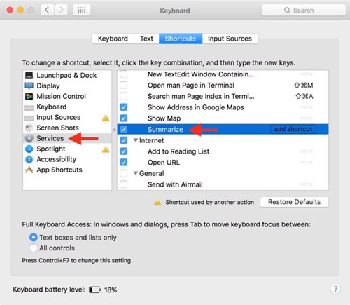 How to use macar summarize feature Picture 1