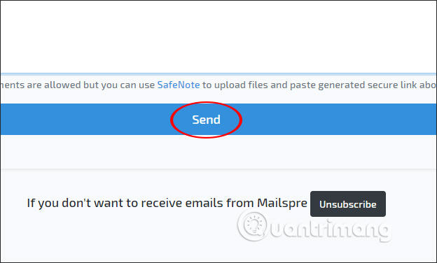 How to use Mailspre to send anonymous emails Picture 4