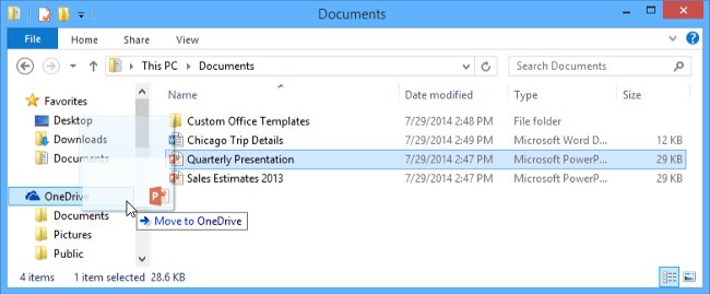 How to use Microsoft account, OneDrive on Word 2013 Picture 11