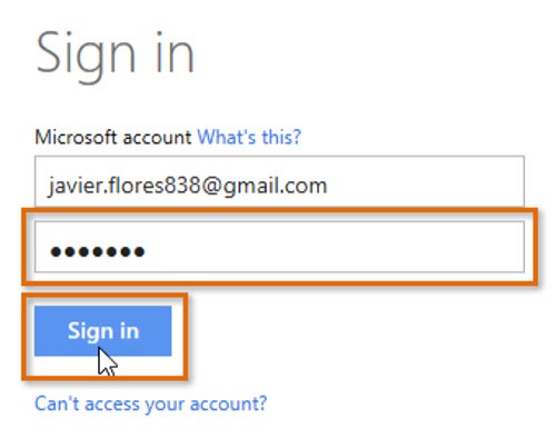 How to use Microsoft account, OneDrive on Word 2013 Picture 5